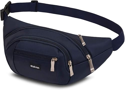 Marsupio con 4 Tasche Marsupio Bum Bag Cintura Regolabile Singola Spalla per Escursionismo Casuale Bicicletta Escursione Campeggio - Ysert
