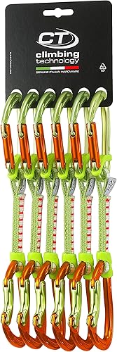 Climbing Technology Nimble Fixbar Set DY, Rinvio Unisex – Adulto, Verde/Arancione, 12 cm - Ysert