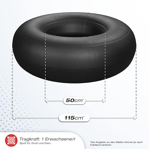 me Skinhawk Camera d'aria per camion come tubo da snowboard, diametro circa 115 cm - Ysert