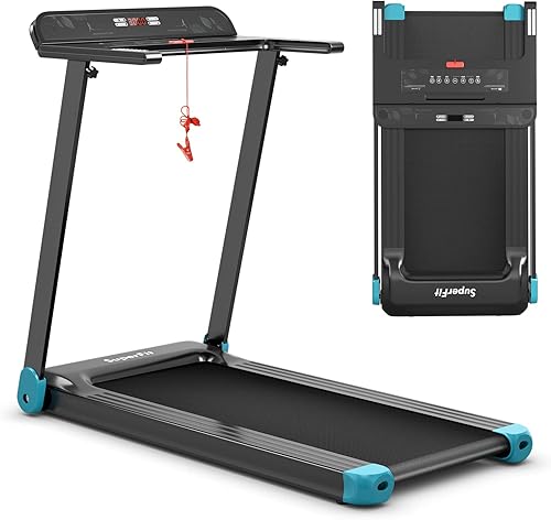 Tapis Roulant Pieghevole, Tapis Elettrico Salvaspazio con Display a Led, Tappetino da Passeggio Portatile, Bluetooth e Rulli Integrati, Tapis Roulant Compatto per Ufficio, Casa - Ysert