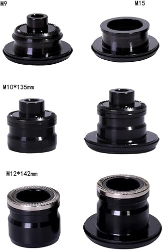 Kit di conversione del mozzo della bicicletta con adattatore QR per asse passante per diverse dimensioni tra cui M9 e M10 (12 x 142 mm) - Ysert