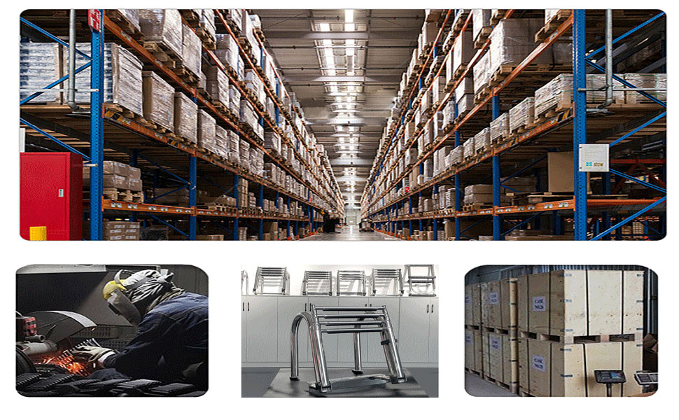 Scaletta per Piscina Barche 4 Gradini da Bagno/Ponte Barca