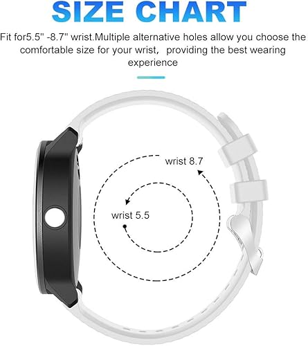 20mm Quick Release Cinturino Compatibile per Garmin Vivoactive 5/3/3 Music, Venu/Venu 2 Plus, Venu Sq/Sq Music/Sq 2/Sq 2 Music, Donna Uomo Regolabile Braccialetto per Vivomove 3/Sport/Style - Ysert