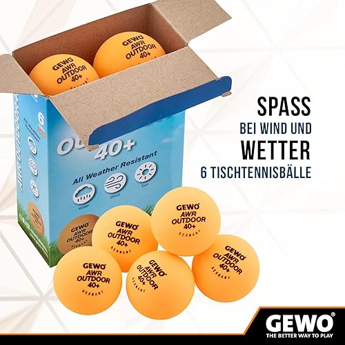 Palla da Ping Pong Awr Outdoor 40 Unisex, Colore: Arancione - Ysert
