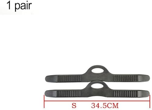 1 paio di cinghie per pinne da nuoto, in gomma TPR regolabile, per immersioni subacquee, larghezza 26 mm - Ysert