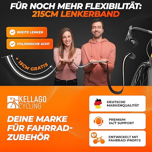 Kellago Nastro per manubrio bici da strada, nero, con pneumatici adesivi da 3 m, con e-book e 4 strisce adesive nere autoadesive, per bicicletta, per manubrio della bicicletta - Ysert