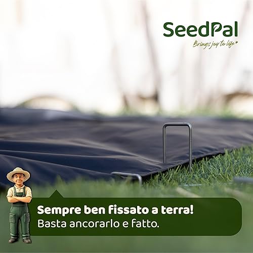 Picchetti in Acciaio Zincato (250 Pezzi) - Picchetti per Telo di Pacciamatura, Recinzione e Camping - 150mm di Lunghezza, 25mm di Larghezza, Ø 3mm - Ysert