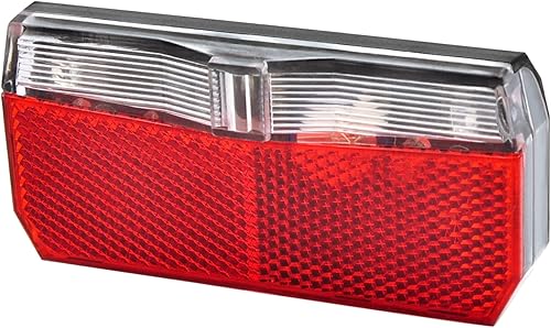 Fischer Adulti Dynamo LED Posteriore Fanale Posteriore Portapacchi, Rosso, Taglia Unica - Ysert