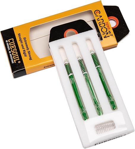 CUESOUL TERO AK7Aste/stelo per Freccette in Carbonio, Sottili, telescopiche a Molla Integrate, Set da 3 Pezzi - Ysert