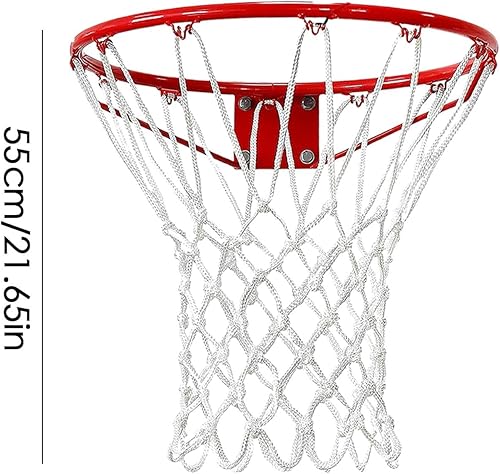 Rete da basket – Rete da basket leggera di ricambio standard, in nylon, per bambini e adulti, per interni ed esterni, resistente, per lezioni PE, stadi - Ysert