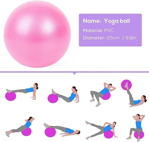 5 Pezzi Set di Attrezzature per Yoga Palla per Yoga Esercizio Ginnastica Fitness Pilates Palla Esercizio Yoga Blocchi Fascia per Resistenza - Ysert