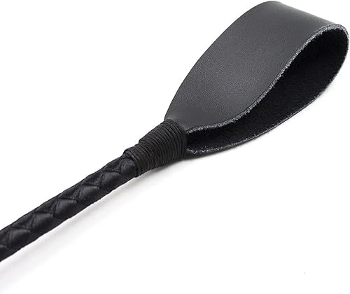 Frusta da Equitazione - Frusta per Equitazione A Frusta | Frusta per Cavallo con Pelle PU | Frusta per Cavallo in Pelle PU | Equitazione in Pelle con Manico Antiscivolo | Accessories da Equitazione - Ysert