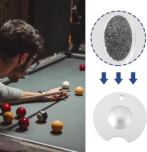 1Pc Pool Cue Tip Shaper Aluminum Alloy Shaper Parte di Ricambio Dime Radius Accessori per Stecche da Biliardo Adatto per Punta da Stecca da Biliardo 0,358 Pollici Dime Radius - Ysert