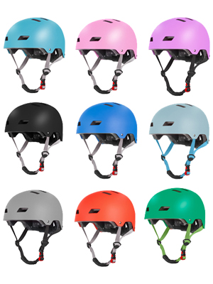 Set casco e ginocchiere per bambini