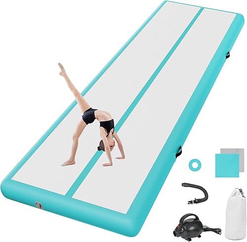 ginnastica artistica 20cm Spessore 6m tappeto ginnastica Tappetino da Ginnastica Gonfiabile Artistica Materasso Yoga Taekwondo con Pompa elettrica - Ysert