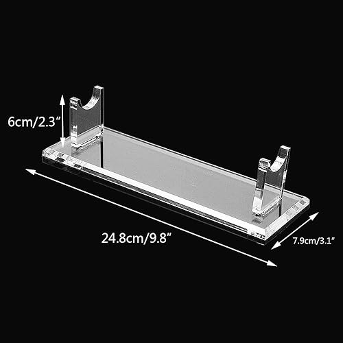 LEILIN Espositore per spada laser e spada laser, in acrilico, supporta tutte le spade (trasparente, 1 pezzo) - Ysert