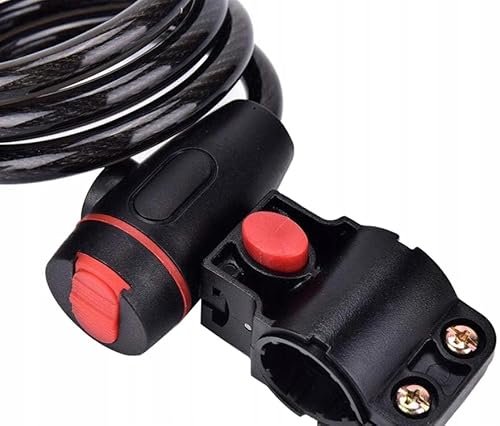 Lucchetto per bicicletta con serratura di sicurezza | Lucchetto antifurto con cavo 10 mm di spessore, cavo di sicurezza per bicicletta, moto, monopattino | acciaio con protezione in silicone (XL - 120 - Ysert