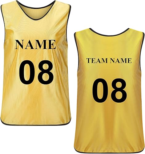 TopTie (prezzo/pezzo) Gilet da allenamento personalizzati Scrimmage bavaglini da calcio per adulti - Ysert