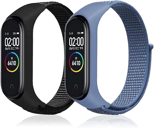 Niboow Cinturino per Xiaomi Mi Band 6/Mi Band 5/Mi Band 4/Mi Band 3/Amazfit Band 5, Nylon Regolabile Cinturini per Xiaomi Mi Band 6/Mi Band 5/Mi Band 4/Mi Band 3/Amazfit Band 5 - Ysert