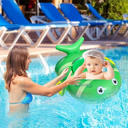 2 Pezzi Anello di Nuoto per Bambini Salvagente,Tigre Piscina Salvagente,Giraffa Circolo di Nuotare,Gonfiatore Swimming Float con Sedile per Bambino Giocattolo Ragazzi e Ragazze per 6 mesi a 4 anni - Ysert