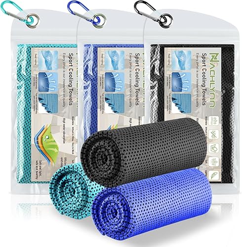 Set di 10 asciugamani rinfrescanti, 100 x 30 cm, asciugamano freddo freddo, palestra, asciugamano rinfrescante, in microfibra, per fitness, sport, viaggi, yoga - Ysert