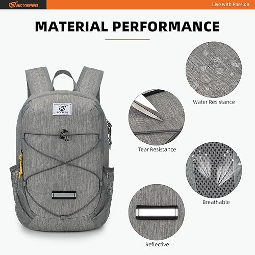 SKYSPER Zaino Pieghevole Ultraleggero 12L, Impacchettabile Unisex Resistente all'Acqua per Viaggi Escursioni Ciclismo - Ysert