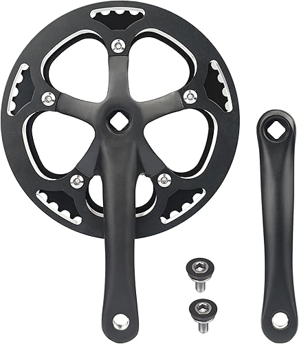 Singel Speed - Guarnitura 38T/46T/48T Bicycle Crankset da 170 mm, in alluminio, per bicicletta da donna - Ysert