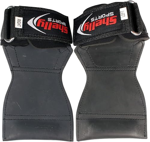 Shelly Grips PRO Multi Grip cinghie/ganci Premium Heavy Duty Sollevamento cinghie/guanti bilanciere cinghie da ginnastica alternative ai ganci di alimentazione Dead Lift regolabili in neoprene imbottito - Ysert