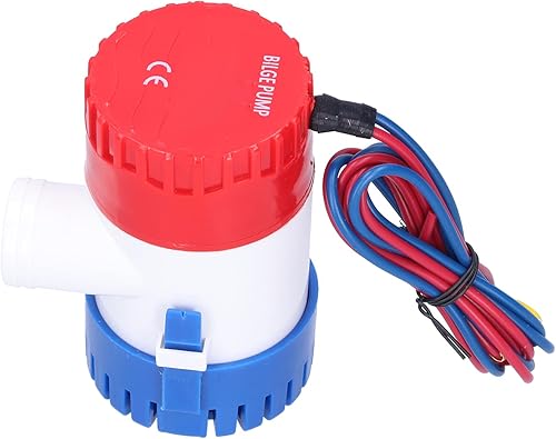 Pompa di Sentina SemiAutomatica Elettrica Piccola Pompa Sommergibile Potenza Fornire 12V/24V 350/500/750/1100GPH (DC12V 750GPH) - Ysert