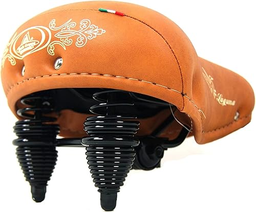 MONTEGRAPPA Sella Laguna con Molle Ideale Bici Graziella - Olanda - City Bike - Colore Miele - Ysert