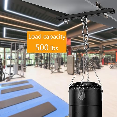 Punching Bag Hanger, Heavy Bag Mount, Boxing Bag Hanger, Punching Bag Kit,Muay Thai,MMA Training,Gymnastic Rings,500lbs Capacity… - Ysert