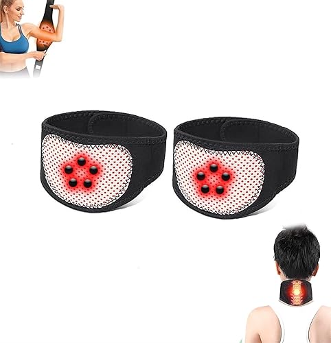 2 pezzi tagliabraccia for braccia flaccide, tormalina digitopressione modellante autoriscaldante tagliabraccia regolabile for braccia flaccide, grasso del braccio più sottile for allenamento sportivo - Ysert