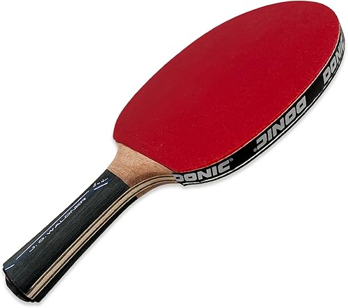 Donic-Schildkröt Waldner 3000 Table Tennis Bat, ABP Handle, 2.1 mm Sponge, Carbon Wood, League ITTF Cover, 751803 - Ysert