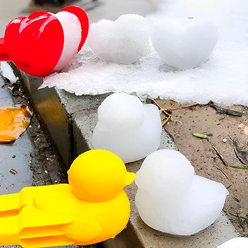 Palla di Neve Creatore,4 Pezzi Clip per Palla di Neve,Giocattoli per Fare Palle Neve,Muffa Palla di Neve per attività All'aperto dei Bambini sulla Neve/Spiaggia,Casuale Clip per Palle di Neve - Ysert