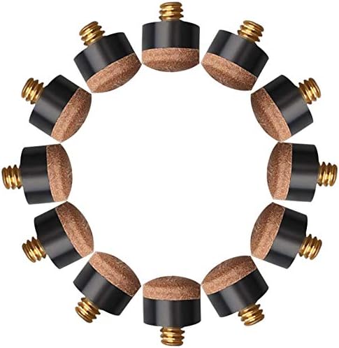 20 punte da biliardo, 10 mm, punta da biliardo in legno a vite in metallo per Snooker Changement - Ysert