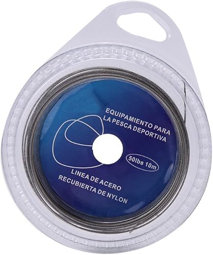 Attrezzi da pesca in mare Filo di acciaio per pesca in mare 5 tipi 10 m 7 fili intrecciato leader per pesca in mare filo di acciaio rivestito in plastica (22,7 kg) - Ysert