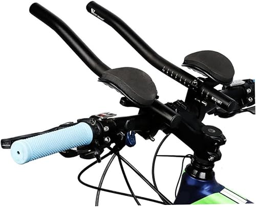 AEIOFU Barre aerodinamico Manubrio pentola per pentola Manubrio Bici in Lega di Alluminio Braccio Riposo aerodomane Triathlon Aero - Ysert