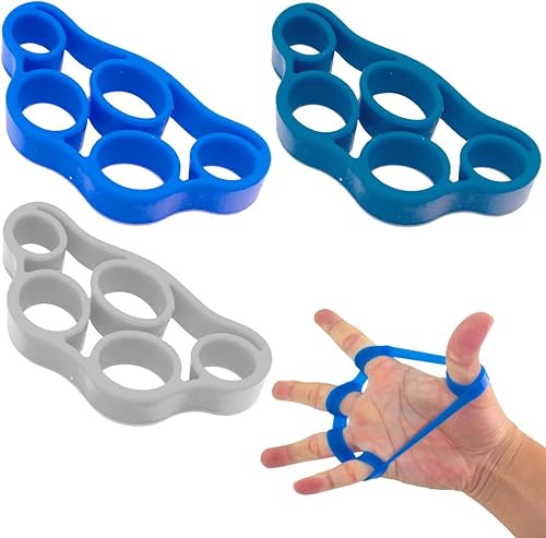 3 Pezzi Rafforzatore della Presa della Mano Hand Grip per Avambraccio e Dita per Esercizi di Allenamento Muscolare, Sollievo dallo Stress, Arrampicata su Roccia e Recupero di Lesioni - Ysert