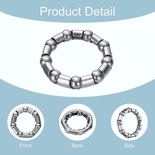 Cuscinetti a sfera a manovella per bicicletta, 2/7 pollici (8 mm) x 9 sfere, 2 cuscinetti a sfera di ricambio per cuscinetti a pedale per mountain bike, cuscinetti a pedale per biciclette - Ysert