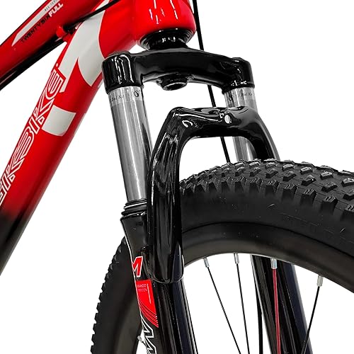 Bicicletta Bici MTB 24'' Pollici Mountain Bike BIAMMORTIZZATA Ragazzo Cambio 21 Velocità Freni a Disco - Ysert