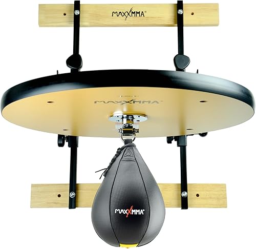 MaxxMMA Speed Bag Platform Kit – Heavy Duty Boxing Training Equipment con palla da boxe, altezza regolabile per fitness domestico, adatto per appassionati di boxe e fitness - Ysert