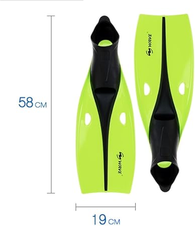 Pinne da snorkeling per adulti, pinne da immersione, tasca per piede intero, pinne da nuoto, punta aperta, pinne da snorkeling, pinne da nuoto, senza cinghie, allenamento di nuoto - Ysert