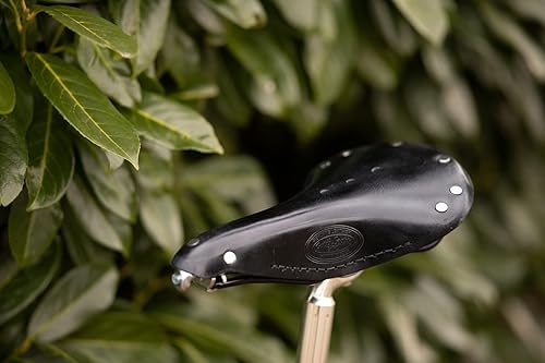 Gusti Bernard H. - Sella per bicicletta da donna e da uomo, in pelle, stile vintage, in vera pelle - Ysert