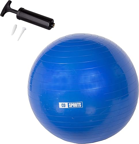 Pilates Ball 55cm / 65cm / 75cm di diametro, Palla per la gravidanza, Fitball, con infiammatore incluso, Big Ball per lo Yoga, Ginnastica, Fitness - Ysert