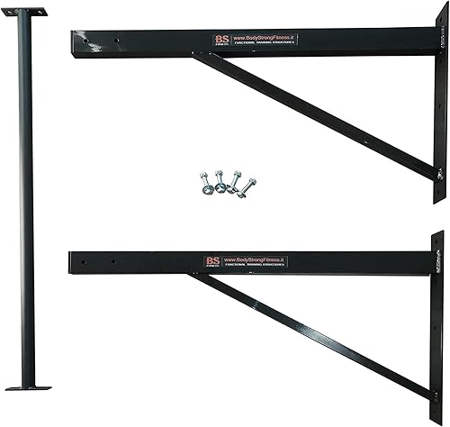 Barra Sbarra per Trazioni da Esterno Pullup & Muscleup Bicipiti-120X90 cm+KIT FISSAGGIO - Ysert
