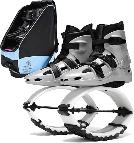 KPHYMOD Stivali Rimbalzanti Scarpe da Salto A Forma di Canguro, Taglia 33-44 EU, da Donna E da Uomo, Unisex, per Saltare, Scarpe da Allenamento Rimbalzanti, Stivali da Salto(Black,Large) - Ysert