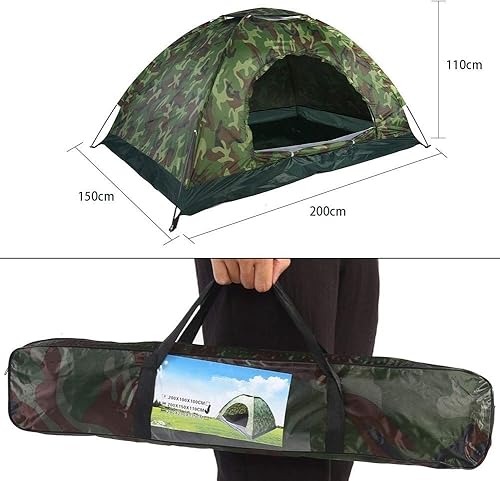 MAGT Tenda Da 2 Persone, Protezione UV Mimetica per Esterni Impermeabile con Presa d'Aria E Copertura per Escursioni in Campeggio - Ysert
