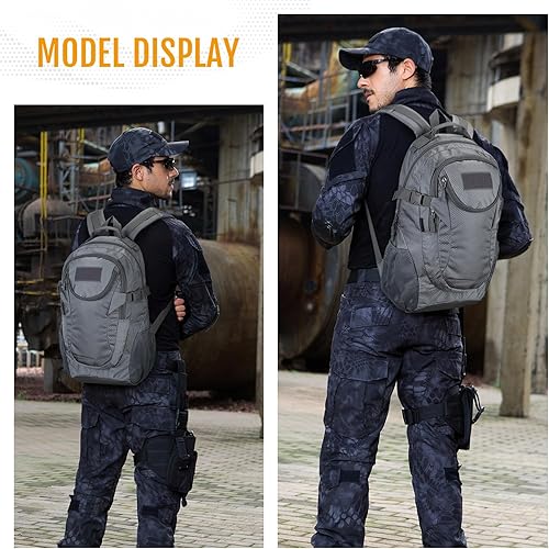 Zaino Tattico 25 Litri Militare Impermeabile, Leggero e Traspirante per Trekking, Campeggio, Caccia, Pesca e Viaggi - Ysert