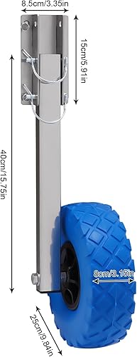 Carrello per kayak Gommone Sup Trolley Kayak Accessori Carrello di trasporto Pieghevole Barca Gonfiabile Trailer Ruote 150 kg Portata per Gommoni, Rimorchi e Barche - Ysert