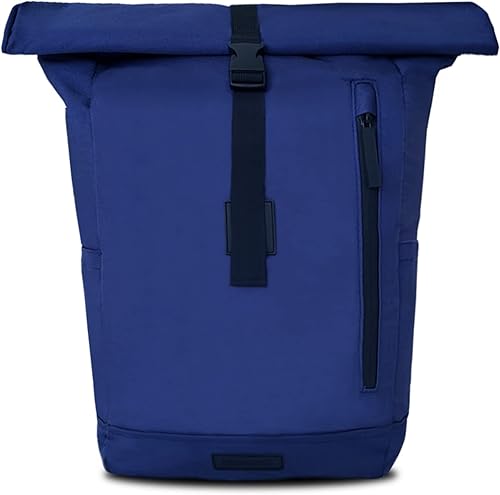 Zaino Rolltop per uomo e donna – Zaino Rolltop in PET riciclato – Zaino in tinta unita ultra leggero con scomparto per computer portatile – Zaino urbano resistente all'acqua - Ysert